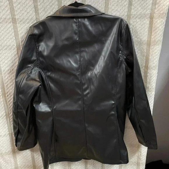 ABYOVRT Faux leather jacket Size L NWT - Picture 5 of 5